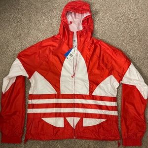 ADIDAS "BIG TREFOIL" Windbreaker (M) NWT
